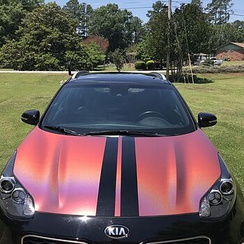 VViViD 1ft x 5ft Gloss Psycho Blue Premium Vinyl Wrap Film
