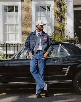 Men's Harrington Jacket: Garage | Percival x Ford | Navy