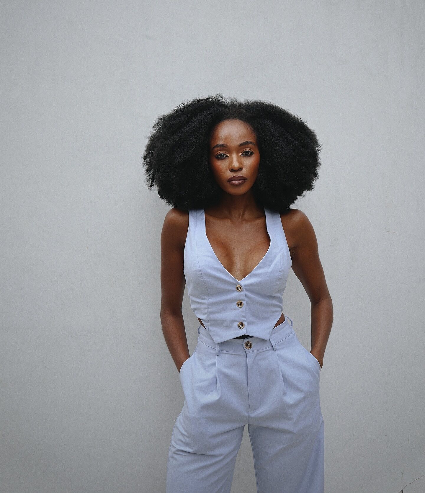 Izara Vest - V Neck Button Up Cropped Vest in Warm White | Showpo USA