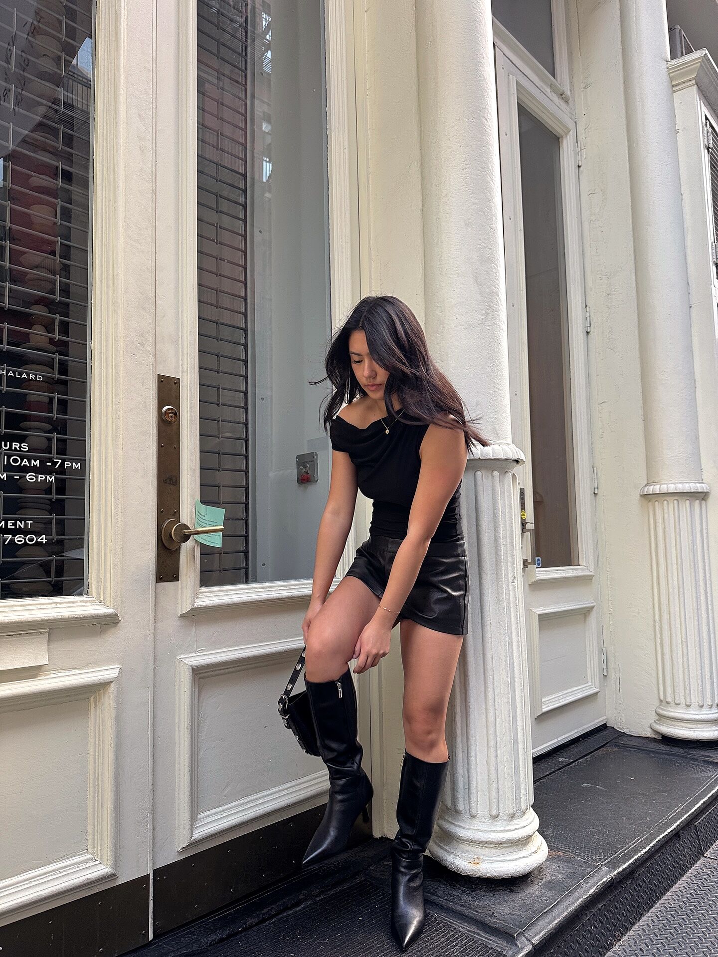 Allegra White Leather Hiking Boots Allegra K Women's Chunky Heel