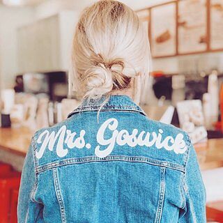 Custom Denim Jacket - Sprinkled With Pink
