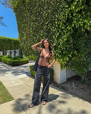 トップス MEDI MALTA TEE WITH LAYERED CAMI TOP Trisha Mocha Stone Embellished Top – 12th Tribe