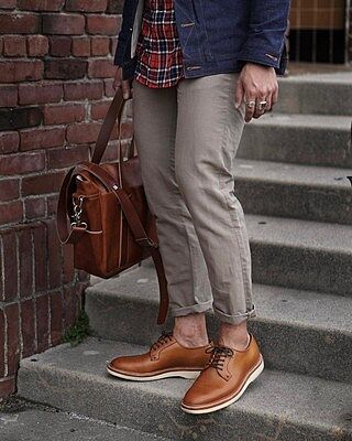 Plain Toe Saddle Tan Veg / Cavity Wedge Sole