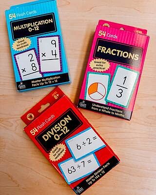 Grade 3-5 3-Pack Math Flash Card Bundle Math Grade 3-5