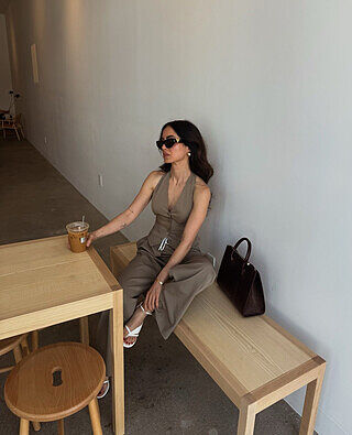 HALTER SUITING VEST