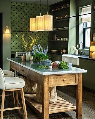 Hamble Wooden Counter Height Stool with Backrest