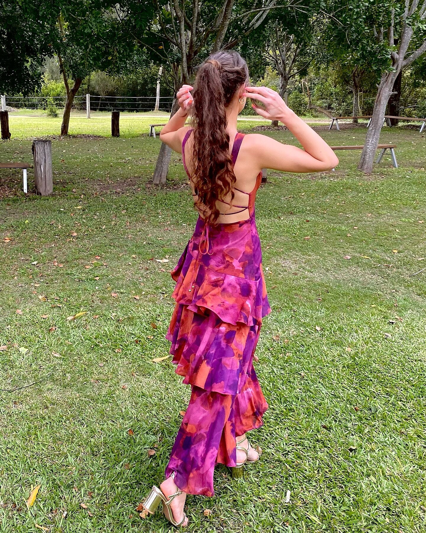 amalie midi dress Faithfull The Brand Amalie Strapless Midi Dress