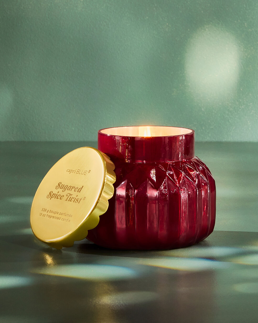 Sugared Spice Twist Royal Gem Signature Candle 19 oz | Capri Blue