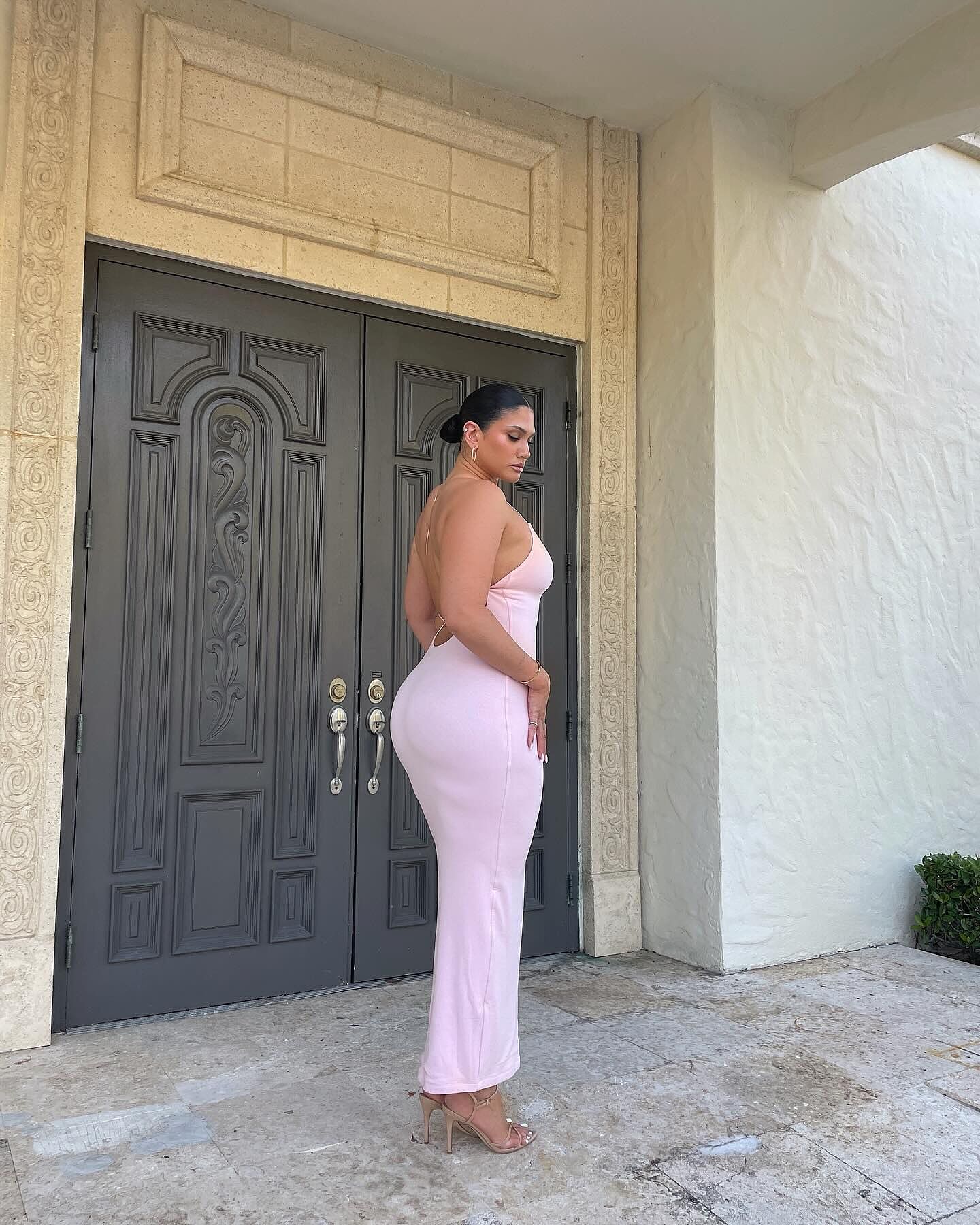Open Back Rib Maxi Dress | Blossom – CSB