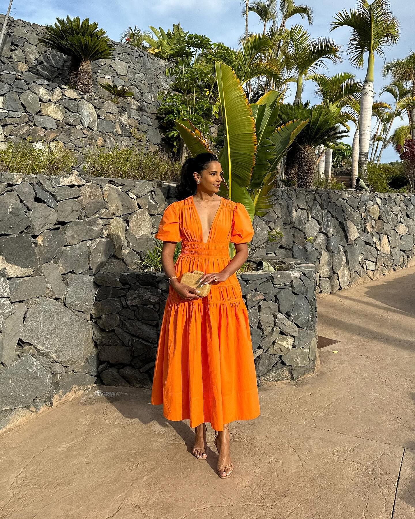 ワンピース TreatUrself puffsleeveminidress puff sleeve balloon mini one-piece(pink beige) – Treat Ürself