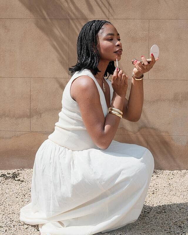 Knitted Tank Top Ivory - Ivory | Djerf Avenue