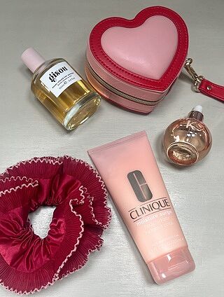 Pink Heart Travel Jewellery Box
