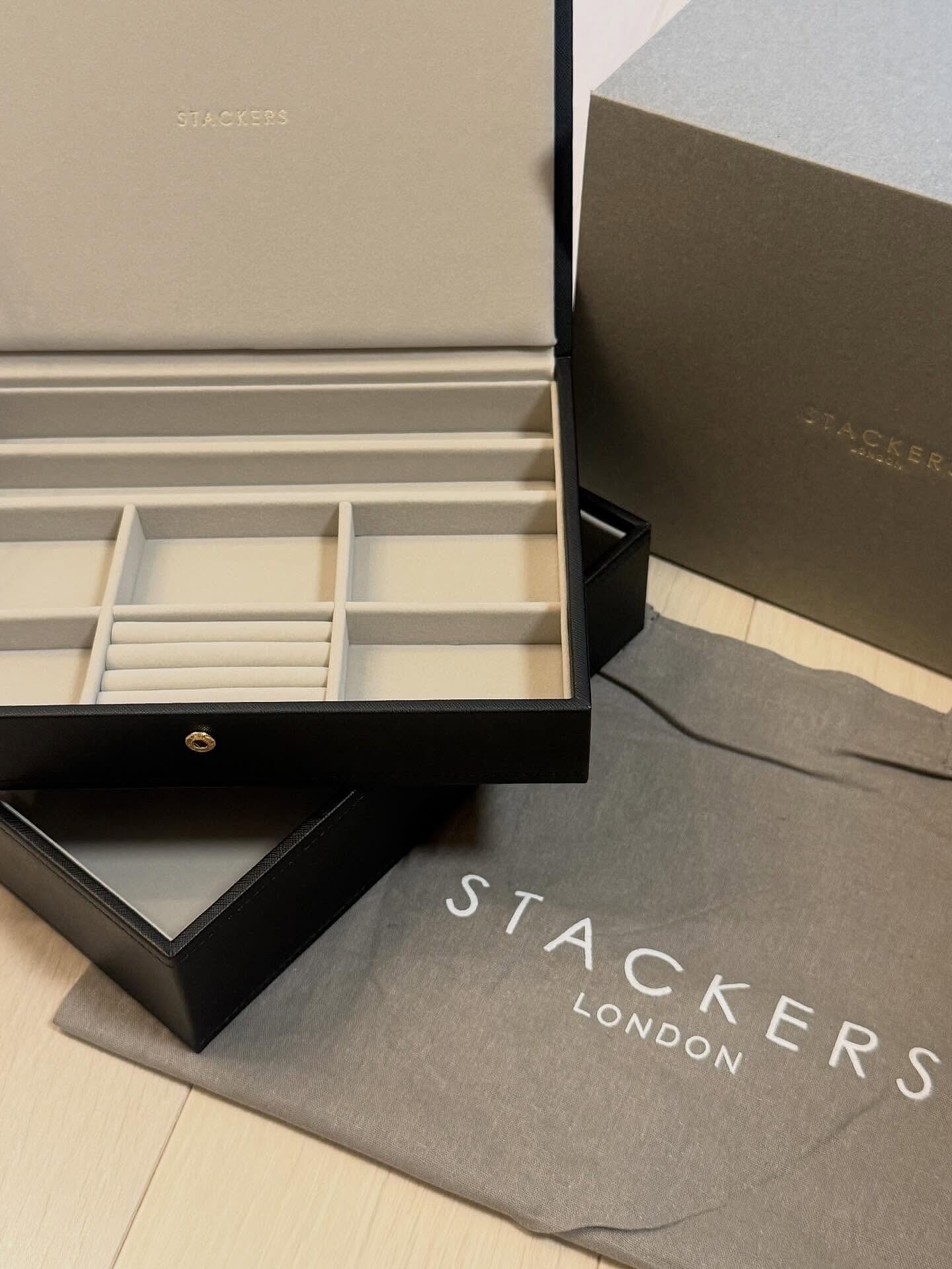 Stackers Black Classic Jewellery Box Lid – STACKERS LONDON