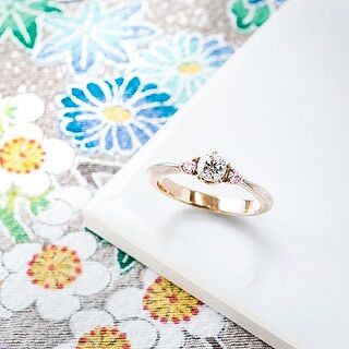 婚約指輪「恋桜」 | 結婚指輪・婚約指輪の杢目金屋