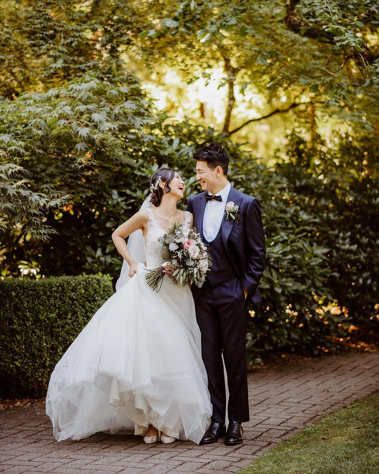 Block Heel Ivory Wedding Shoes with Blue leaves & ivory Buds