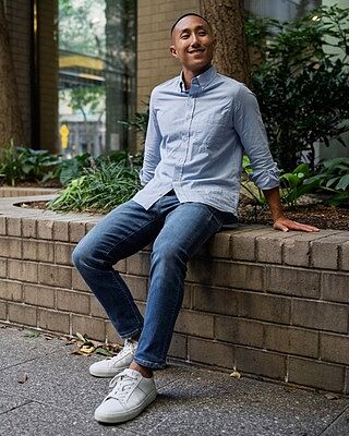 Weekend Oxford Standard Fit - Blue