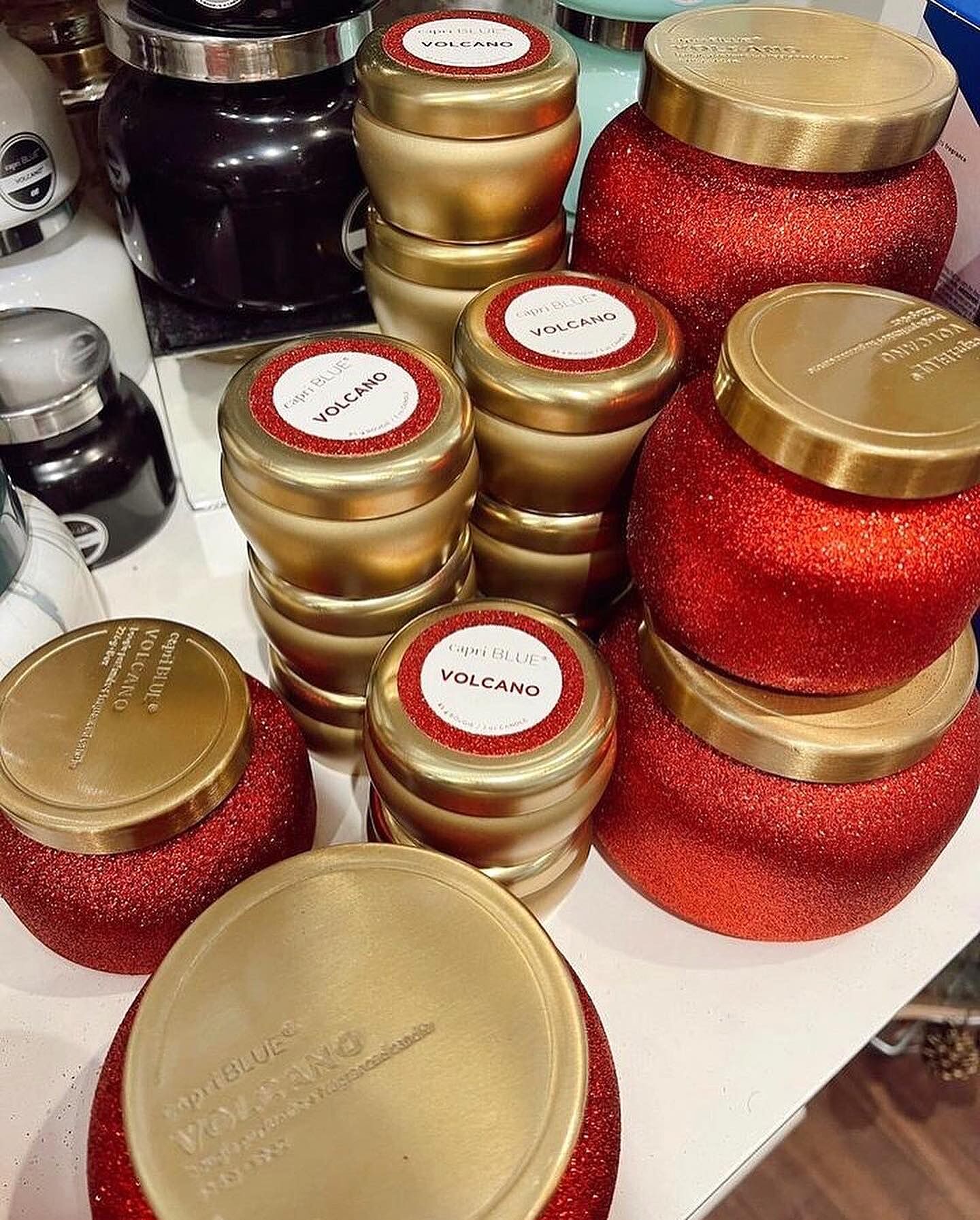 Volcano Tropical Scented Glam Jumbo Candle Candle 48 oz