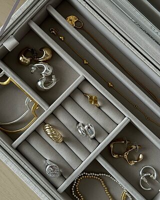 Oatmeal & Linen Luxury Classic Jewellery Box