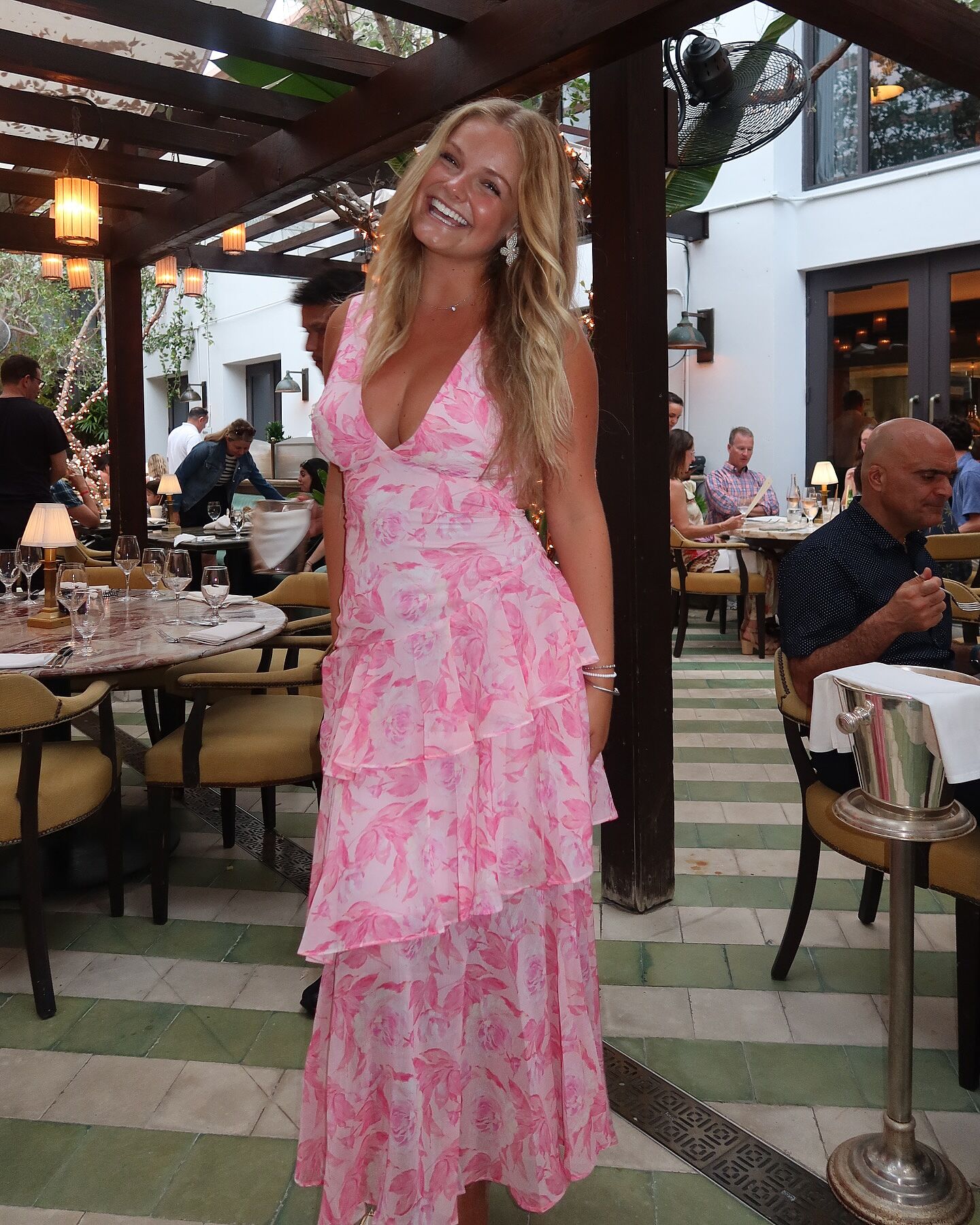 Veda Strappy Back Maxi Dress Floral Pink | Selfie Leslie