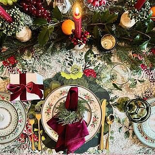 Baroque Floral Ombre Reversible Wipeable Placemats Set of 4