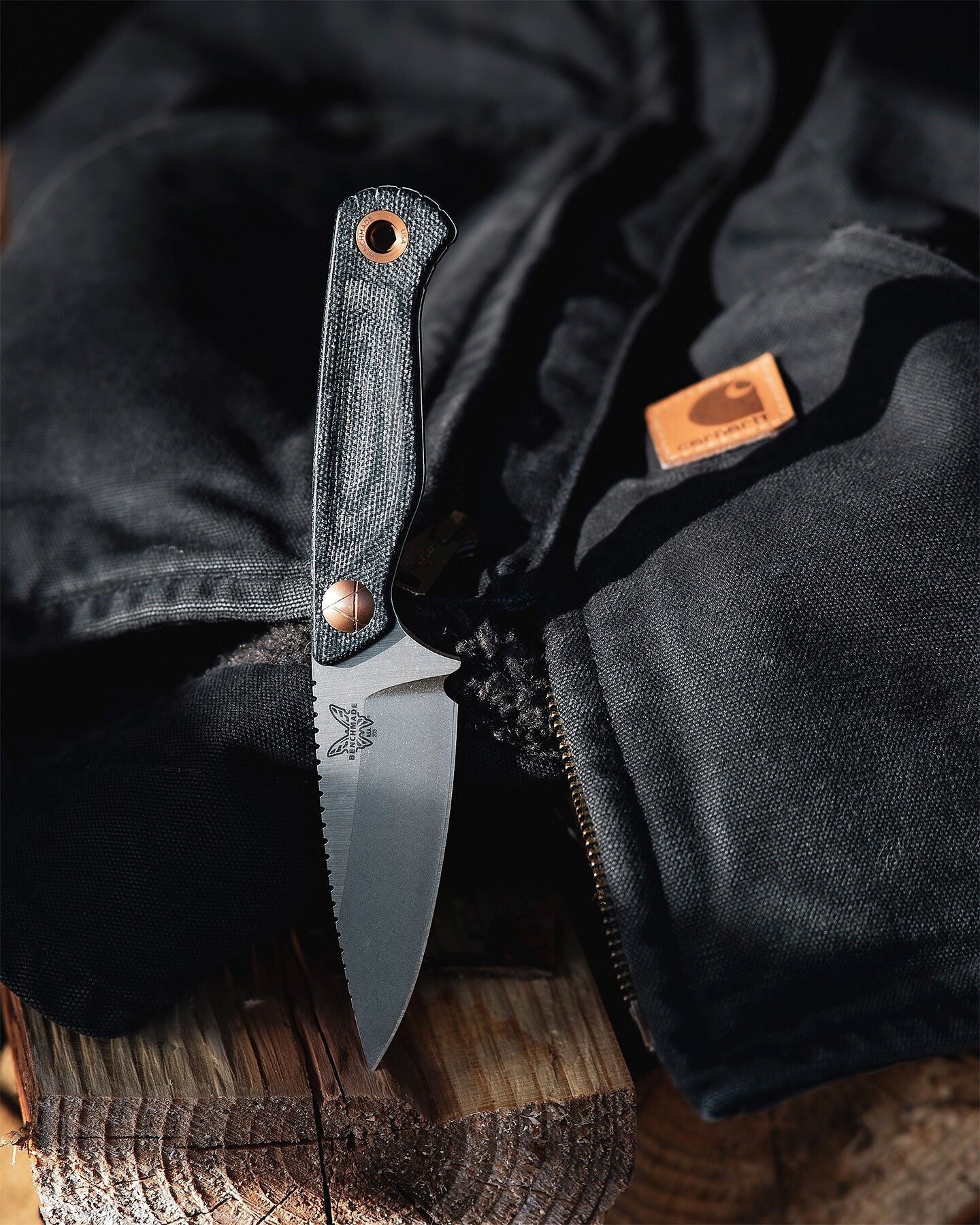 203 Dacian™ Knife in Blue Denim Micarta |Benchmade Knives 203 Dacian™ Knife in Blue Denim Micarta |Benchmade Knives
