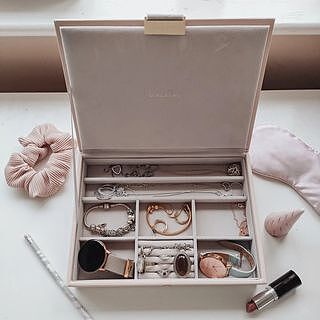 Blush & Champagne Gold Classic Jewellery Box Lid