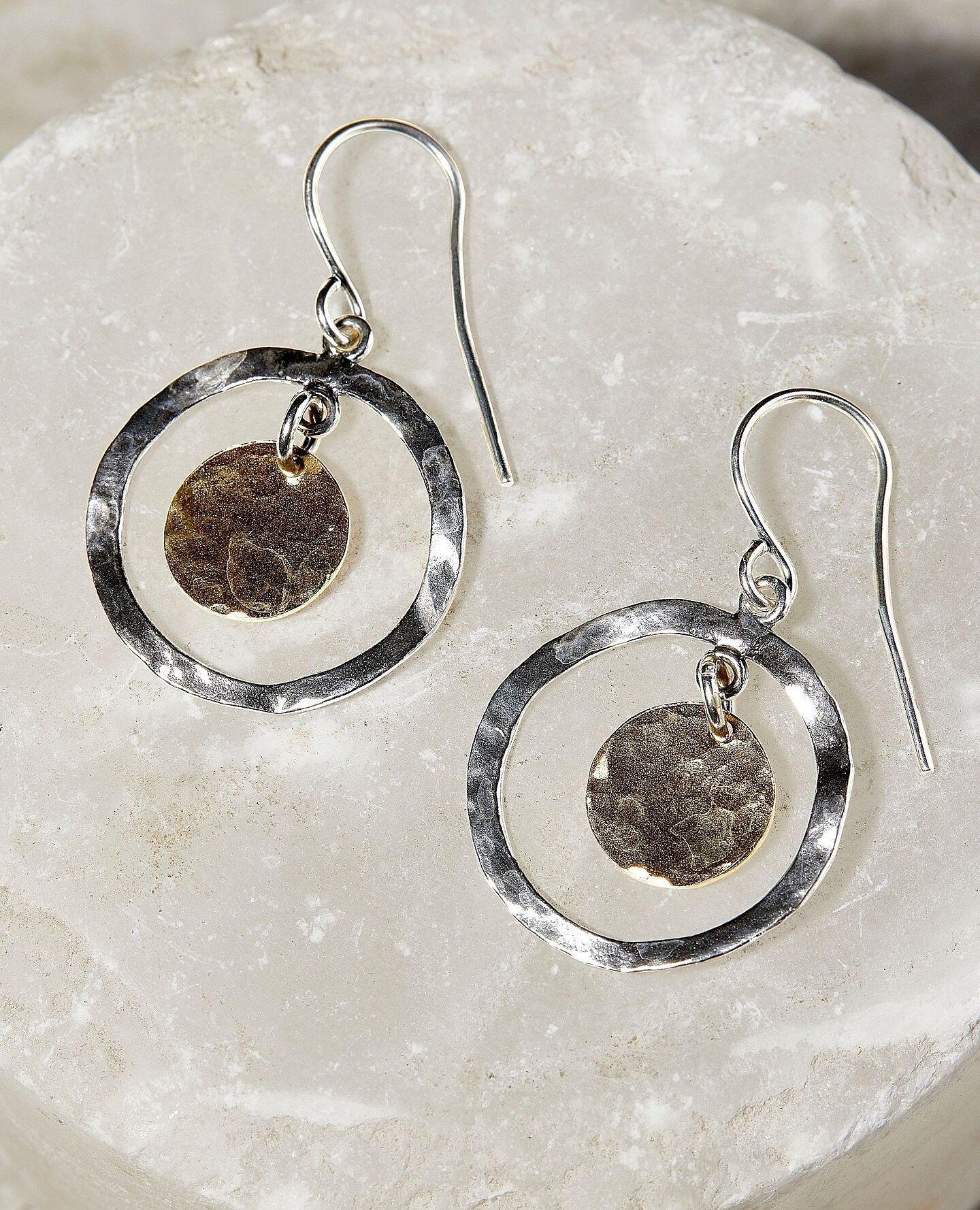 Orecchini A Bottone In Argento Sterling Con Zirconi Rosa - Italia