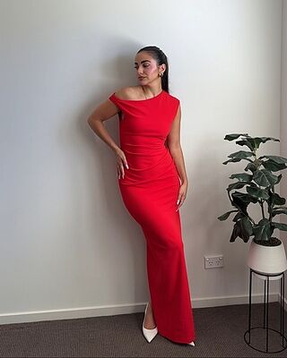 Lilah Maxi Dress - Red