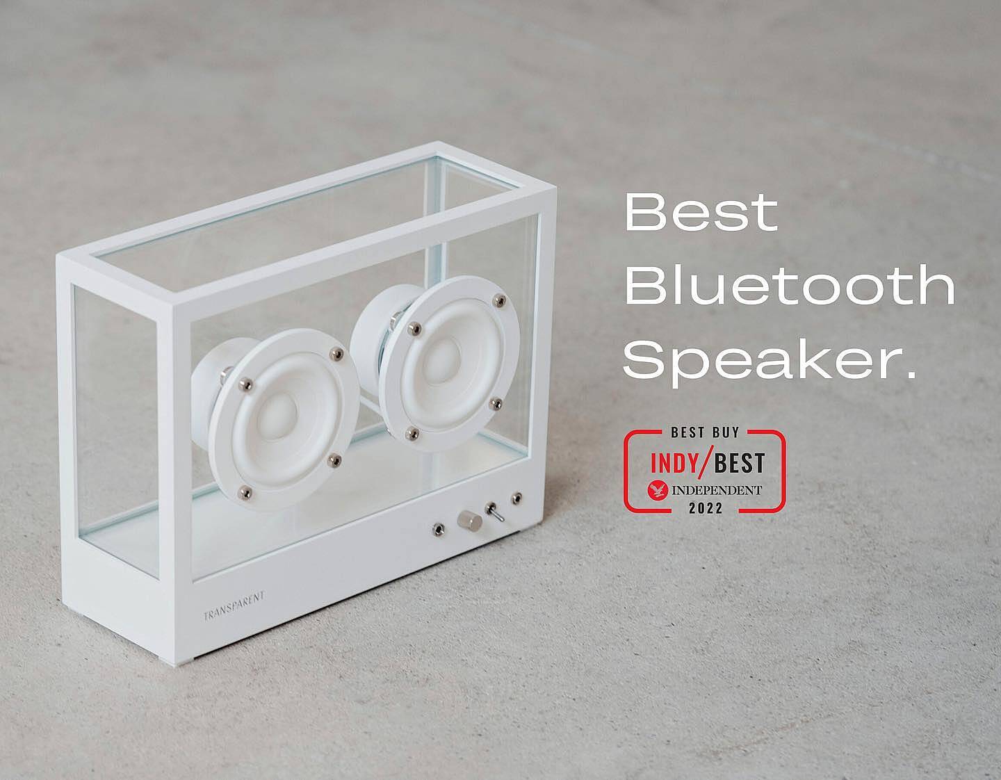 Small Transparent Speaker White - Bluetooth | Transparent Sound