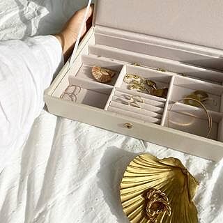 Oatmeal Classic Jewellery Box Lid