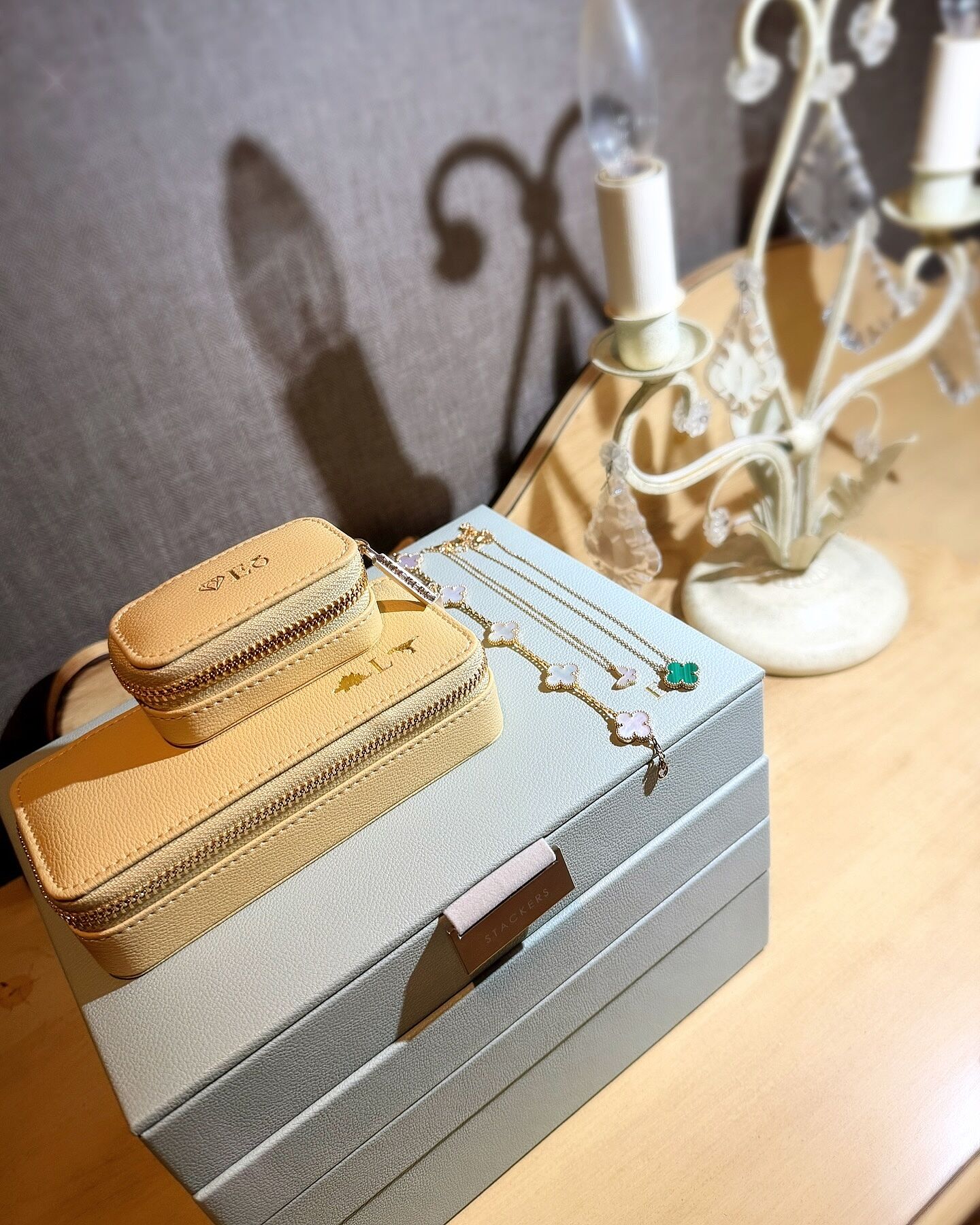 ペールジュート ジュエリーボックス ネイビー L Pale Jute ジュエリーボックスsmallSAX GREY - Pale Jute