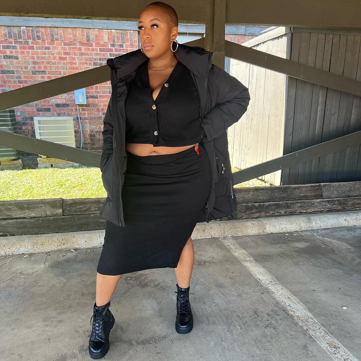 Matterhorn Mid Hooded Puffer - Black – Universal Standard