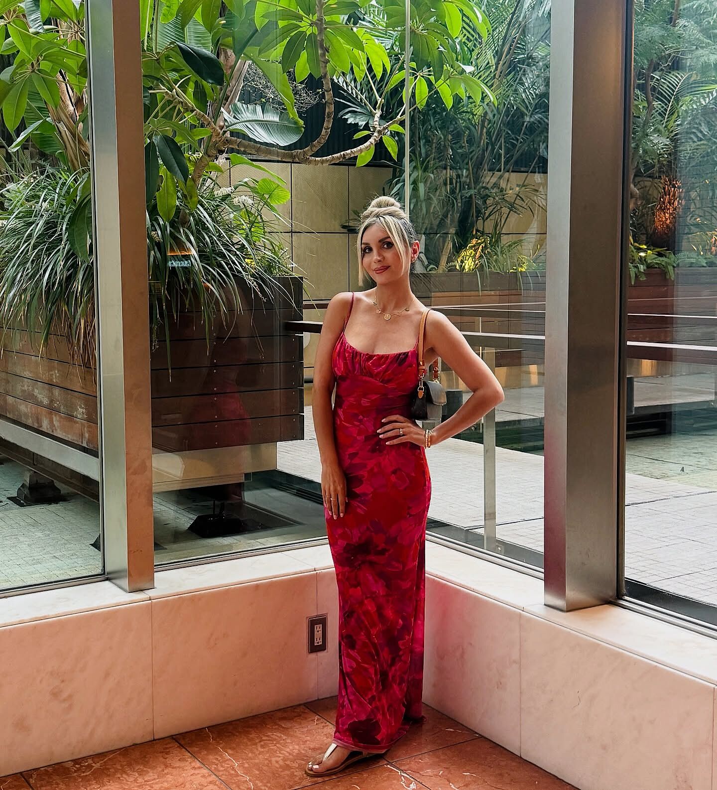 nerida low back twist maxi dress dark rose Nerida Low Back Twist Maxi Dress Dark Rose