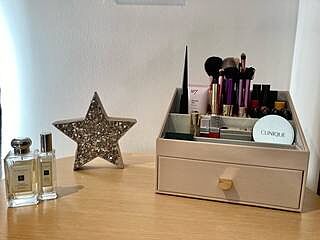 Blush Pink Makeup Organiser