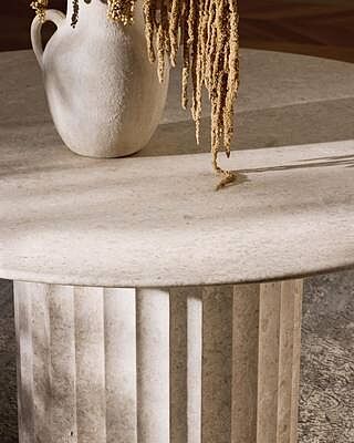 Danae Round Stone Dining Table