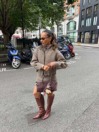 Auggie Extra Wide Calf Chocolate Boots | Leather Wide Calf Boots