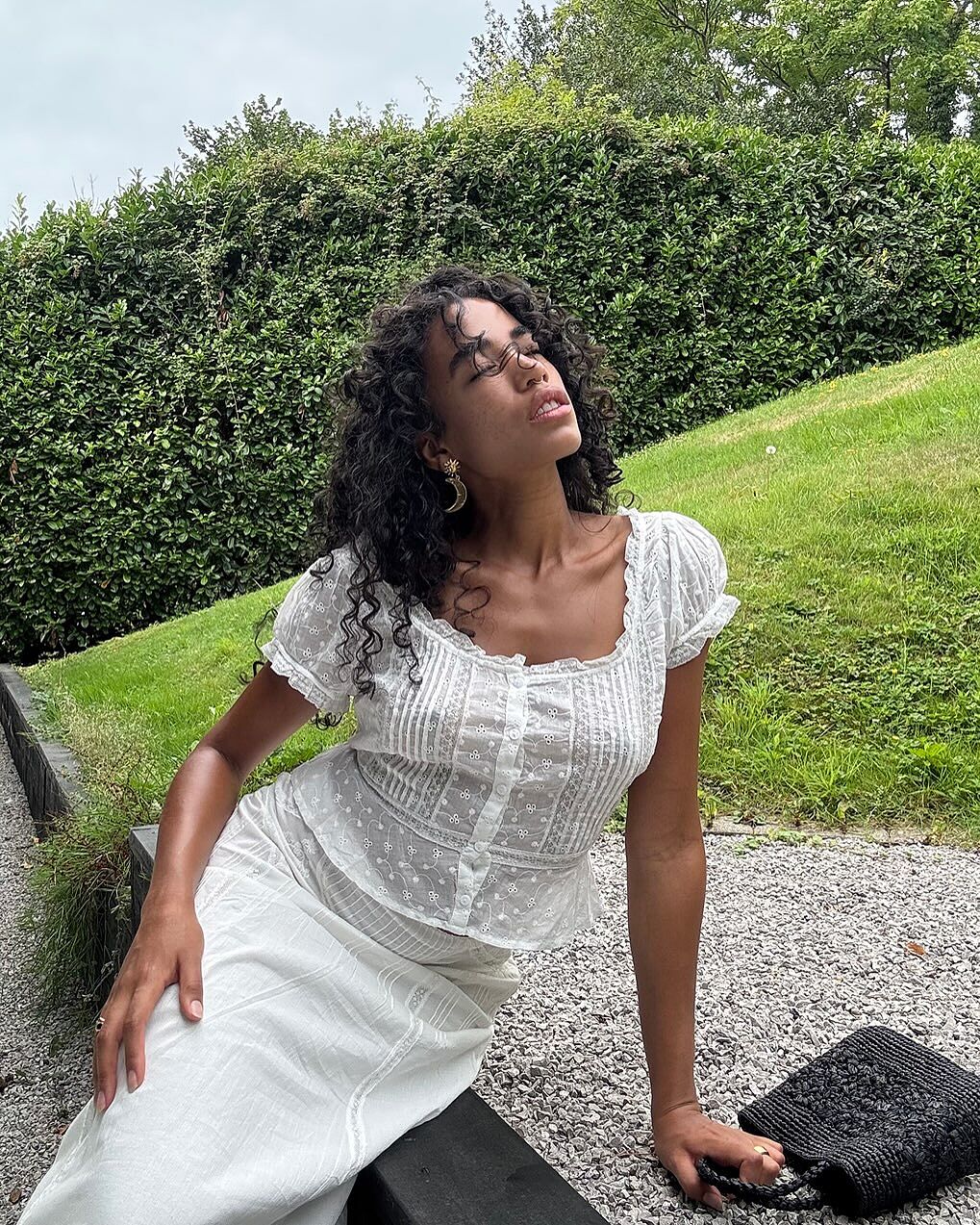 Sandi Cotton Top in White Ivory | RIXO USA ⋆