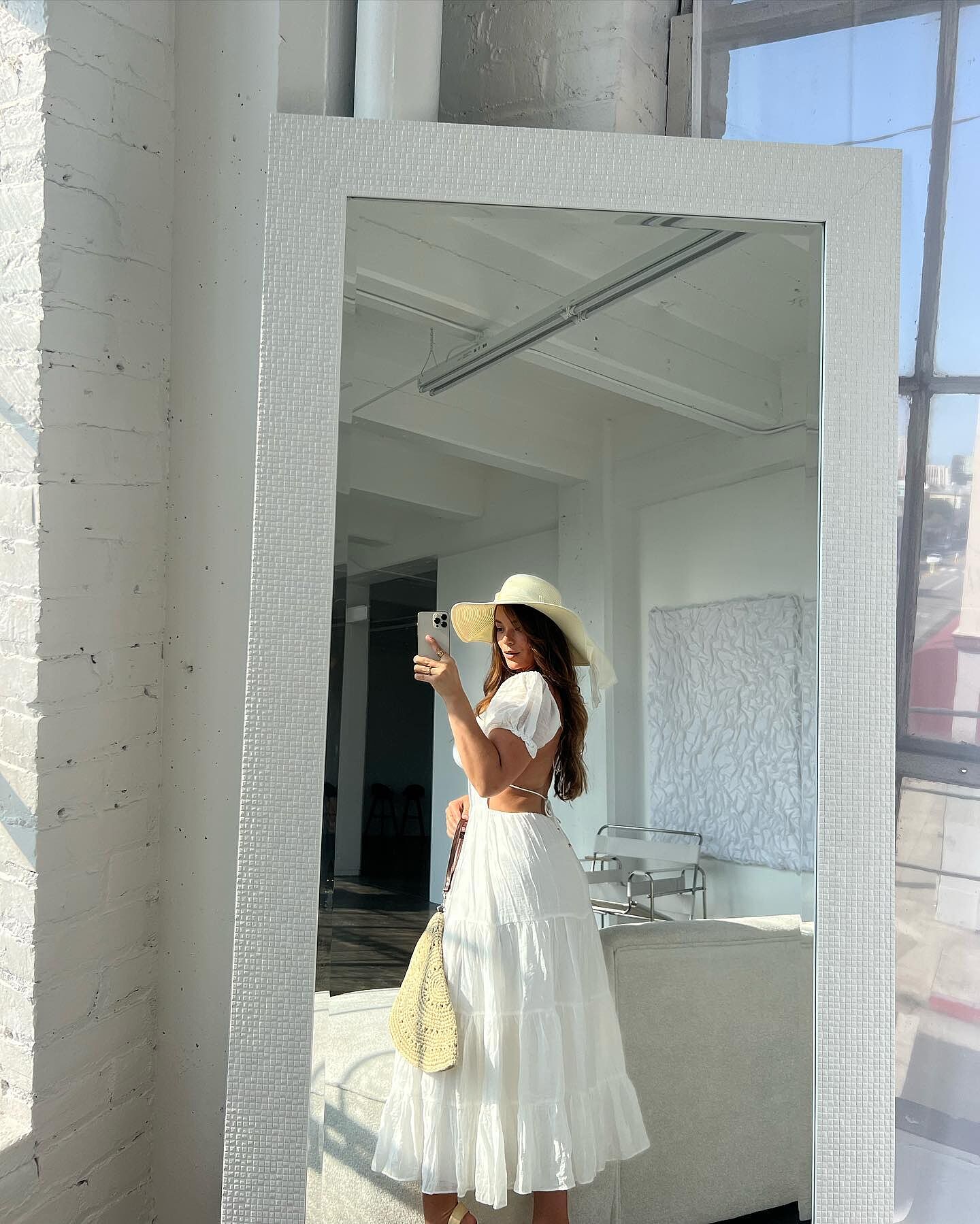knee length dresses for ladies Anitta tiered chiffon maxi dress | Dress main image 1