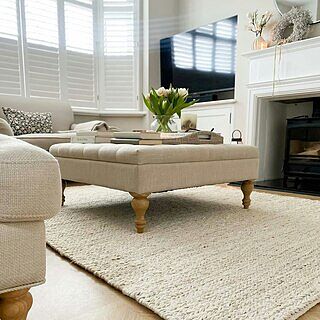 Nash Hand Woven Jute Rug - Cream