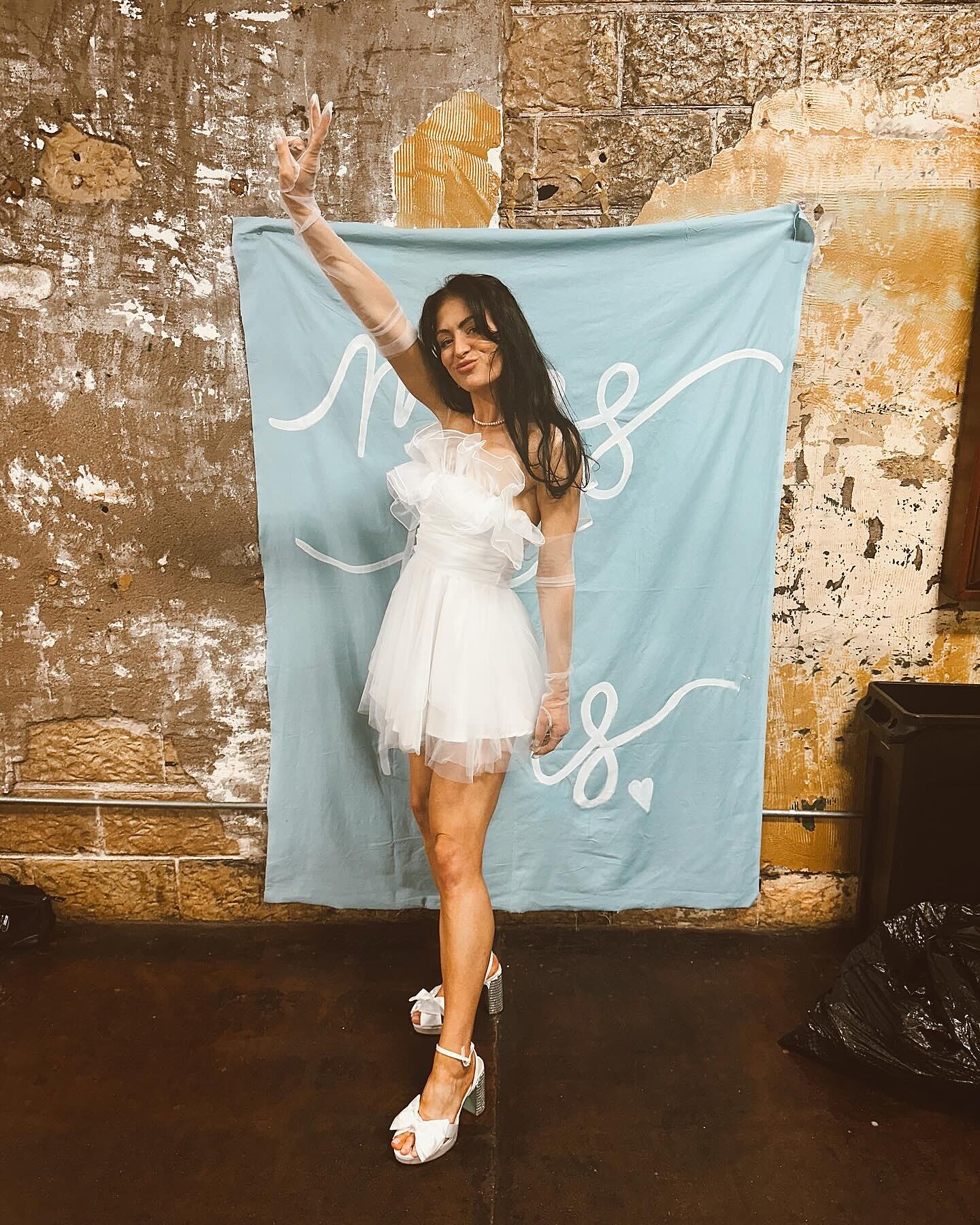 Shop the My Beloved Organza Frill Mini Dress White