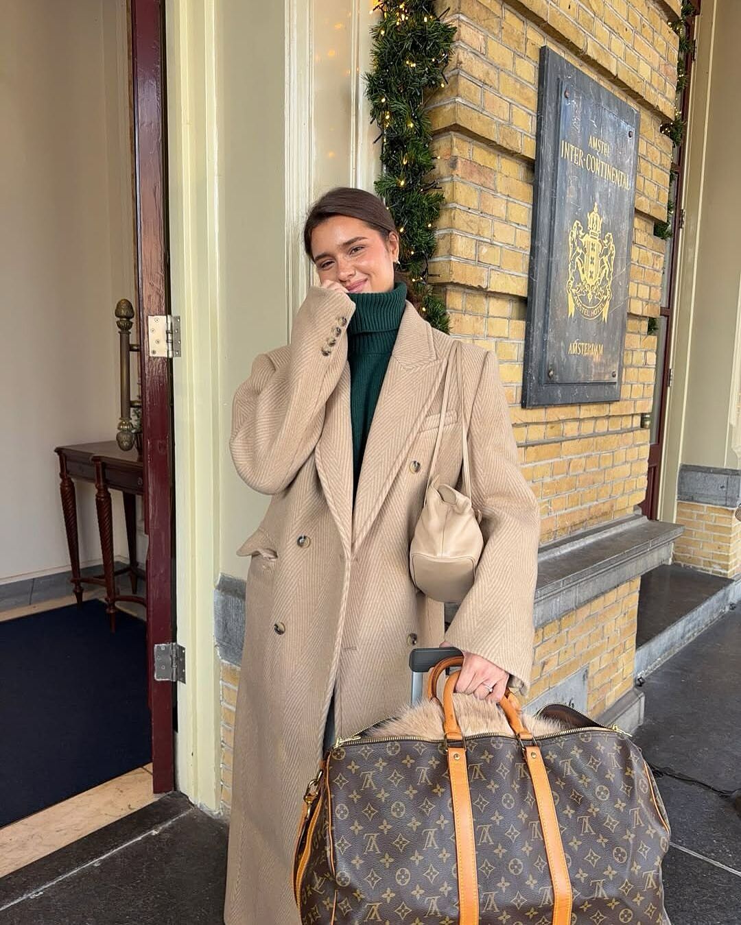 Turtleneck Wool Sweater Pine Green - Pine Green | Djerf Avenue