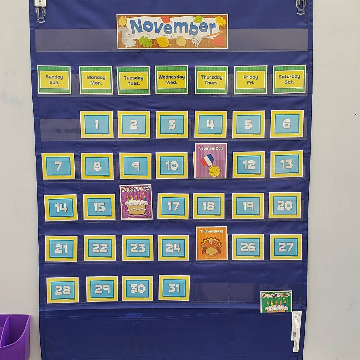 Deluxe Calendar Pocket Chart
