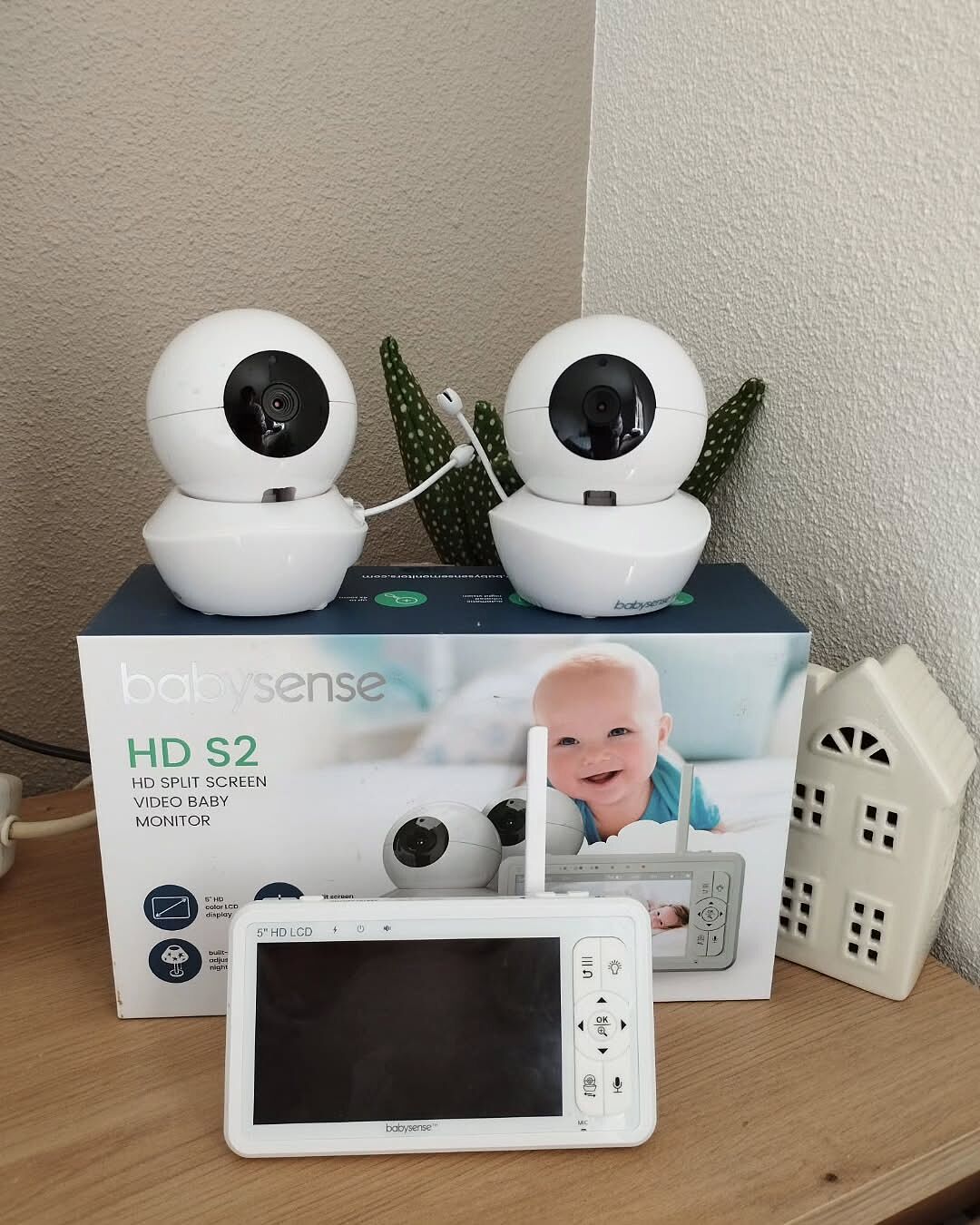 Babyphone Avec Écran 5,5" Et 2 Caméras Full HD - Fonction Écran Partagé, Veilleuse RGB, Bruit Blanc - Batterie 20h, Connexion Sécurisée FHSS - 9