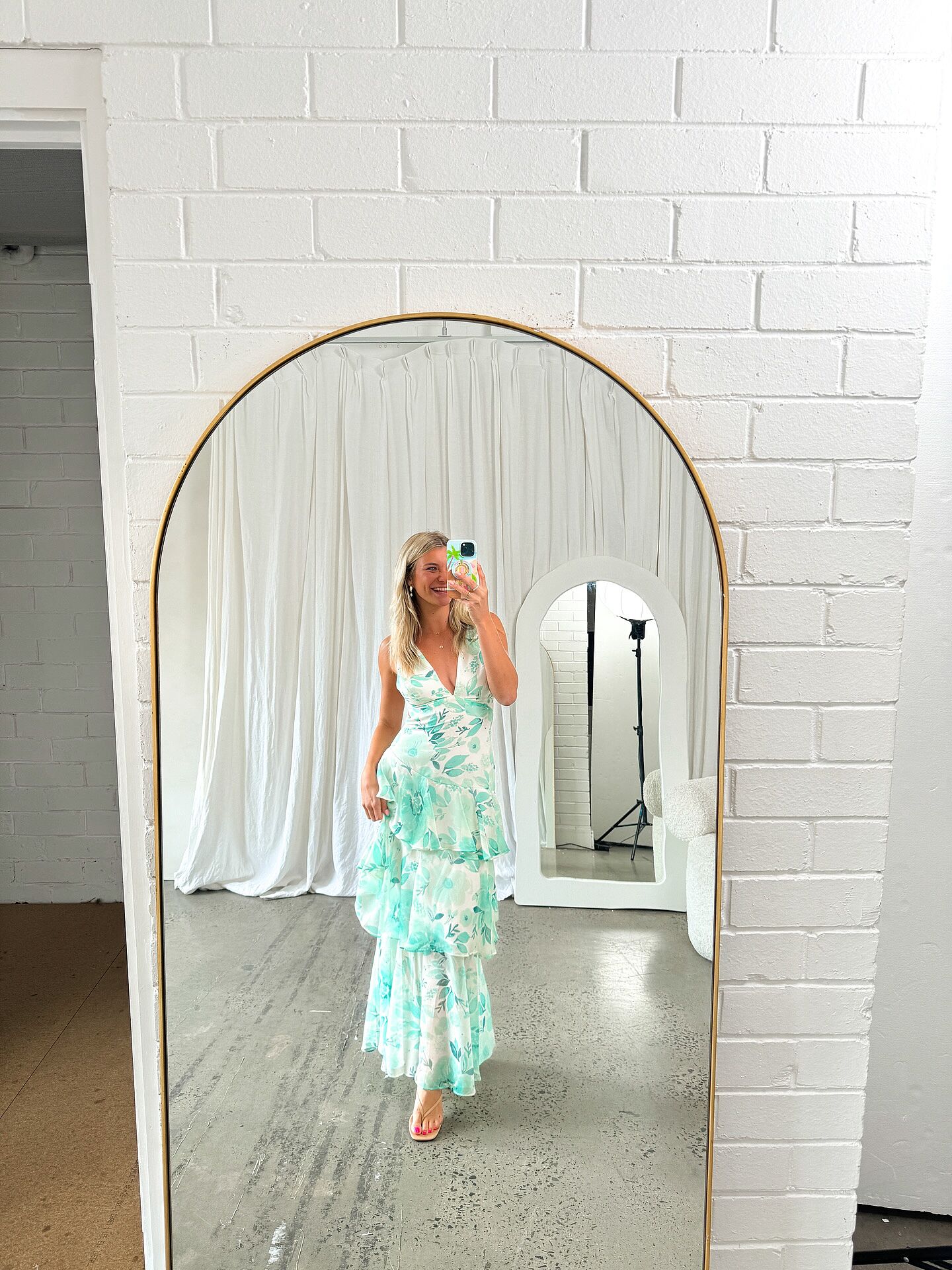 green emerald velvet dress Cassiopeia Open Back Maxi Dress Forest Green main image 1