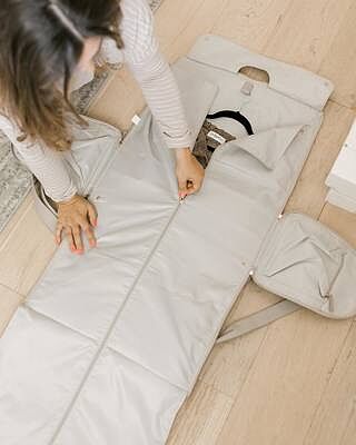 Taupe Zipped Garment Bag