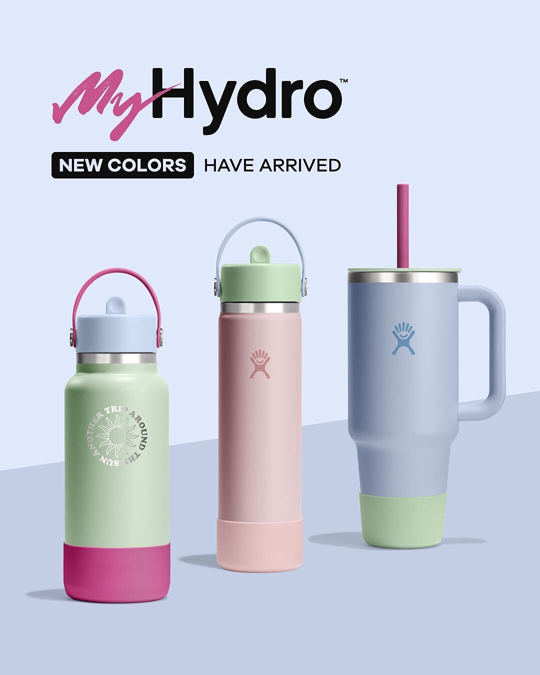 24 oz Wide Mouth Water Bottle w/ Flex Straw Cap | Hydro Flask