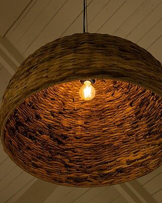 Sea Grass Giant Dome Pendant Light - Natural