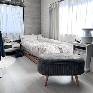 コーデュロイデザイン収納スツール Cott(コット)