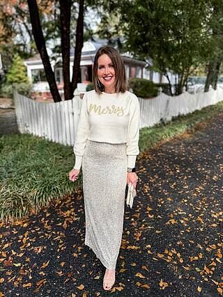 Sparkle & Shine Sequin Maxi Skirt