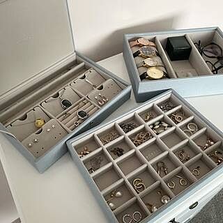 Dusky Blue Classic Jewellery Box